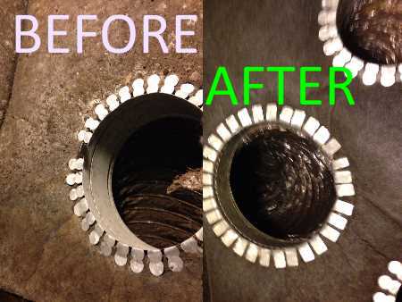 Air Duct Cleaning Before And After Picture