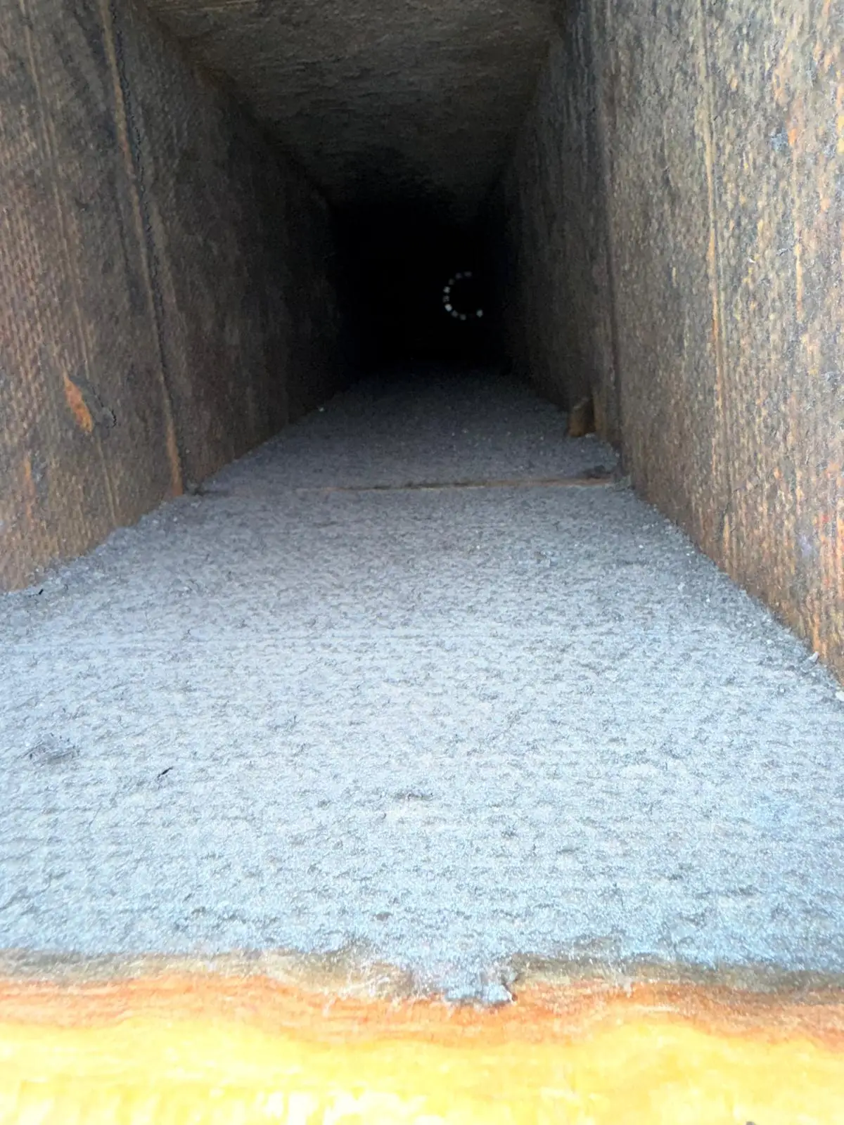 Residential full-detail air duct cleaning in East Houston, TX (77029) - main trunk line