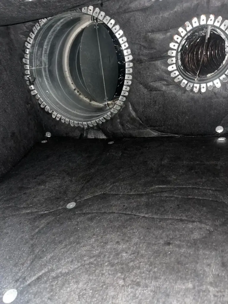 Supply plenum takeoffs after deep duct cleaning in Bellaire, TX
